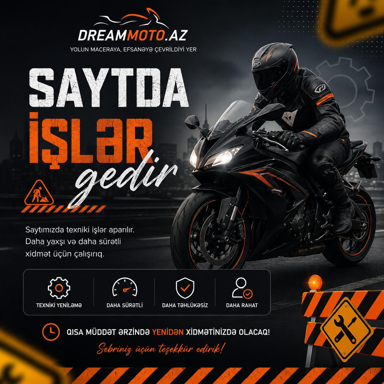 SAYTDA TEKMİŞLLƏŞDİRMƏ İŞİ GEDİR Üzr istəyirik
